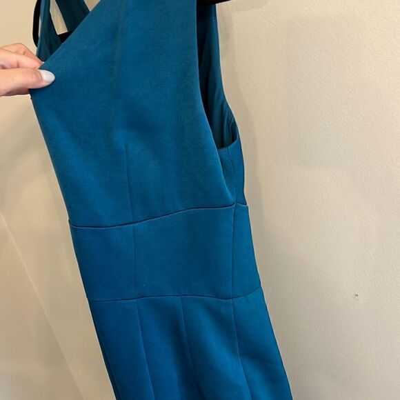 NWT Nanette Lepore Stella Blue Shift Dress, Dark Teal, Size 10 - Picture 9 of 9